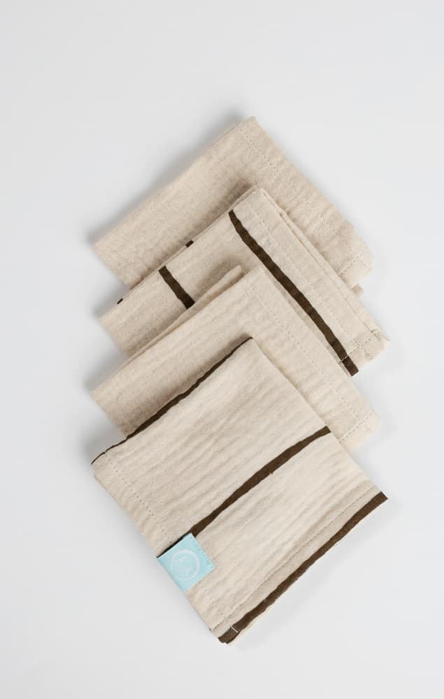 Set de 5 Carrés de Coton