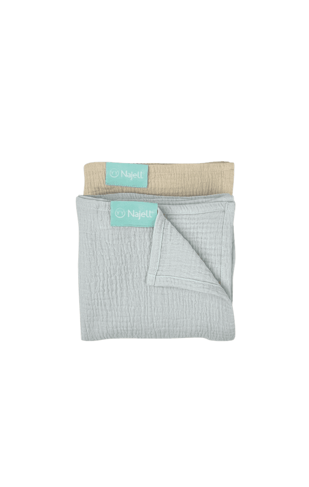 2 Pack Muslin Blankets