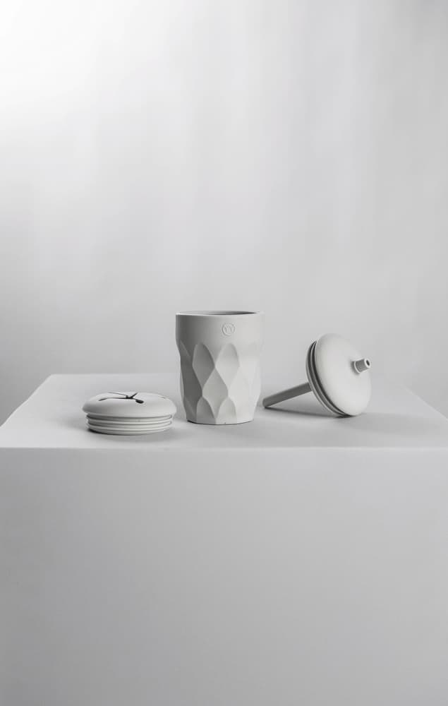 Siliconen beker met rietje & snack deksel